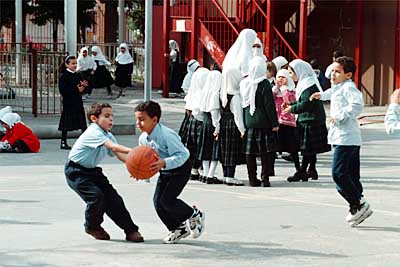 Muslim kids at Al Noor School in Brooklyn