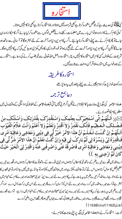 salatul istikhara