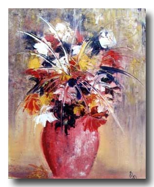 flowers in vase painting. quot;Vase of Flowersquot;, a painting