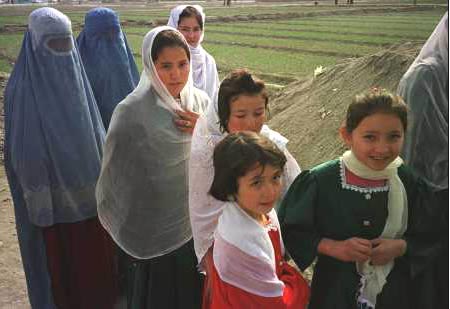 An Afghan family on the Eid al-Adha