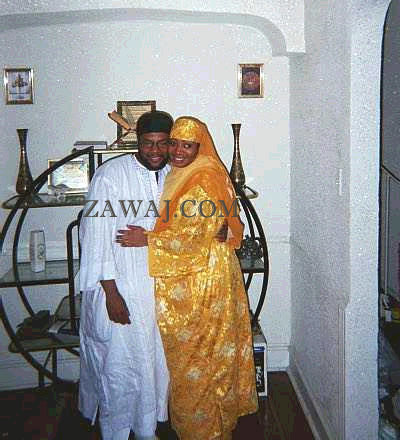 Shareef and Karimah on their wedding day