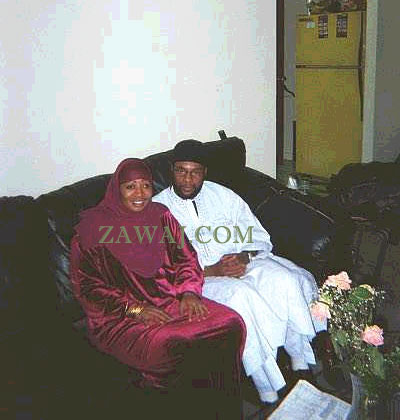 Shareef and Karimah on their wedding day
