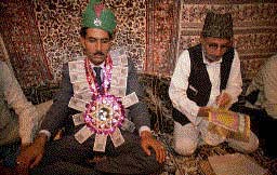 A Kashmiri Muslim bridegroom