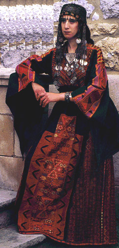 Traditional wedding dress from Hebron