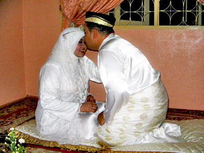 عروس محجبه مالایی مالزی