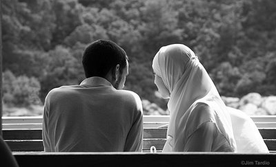 Young Muslim couple