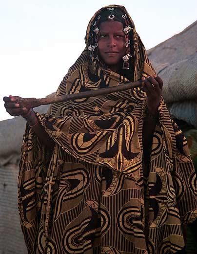 A Toureg woman of Western Africa
