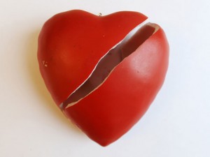broken heart, sliced heart