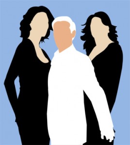 extramarital affair, illicit affair, two wives