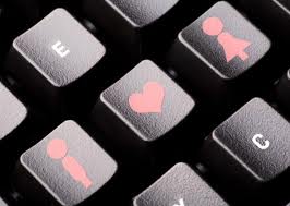 Keyboard keys showing man and woman
