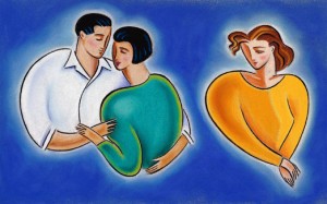 jealousy, envy, jealous of couple, insecure, woman