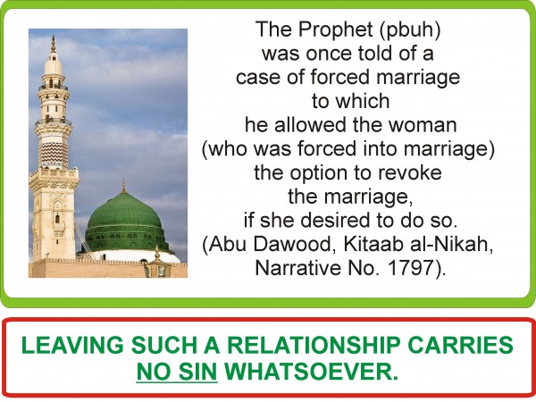 Forced marriage hadith