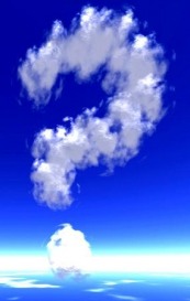 Question mark in the sky