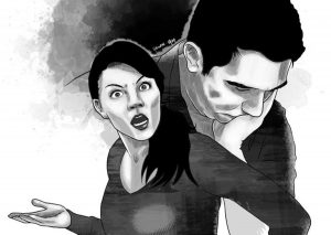 Angry wife