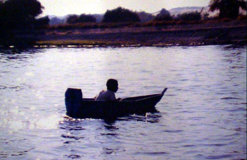 A mini canoe on the Nile