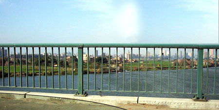 The Nile river, approaching Al Zamalek