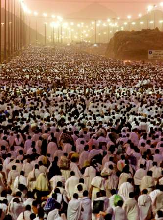Nearly two million Hajj pilgrims make their way to Muzdalifah