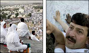 Muslims come from all over the world to attend the Hajj