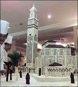 Cake shaped like a masjid
