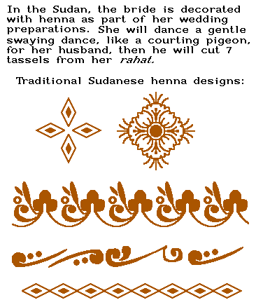 Sudanese henna designs