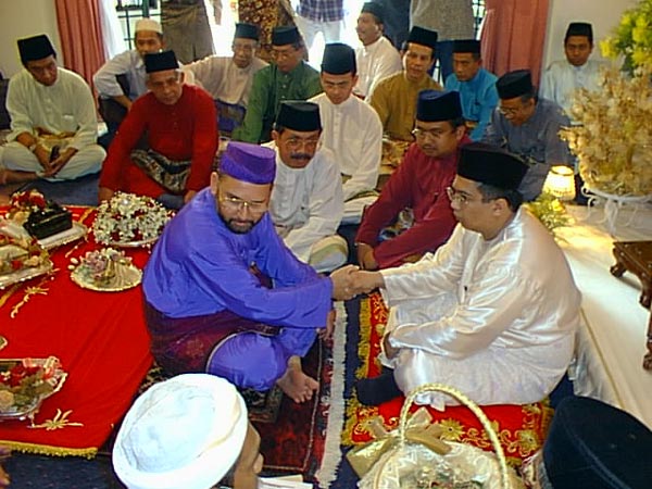 Bride's Father Conducting the Akad Nikah Himself