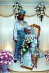 The newlyweds at their wedding in Malaysia