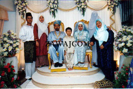 The groom's family and the bride