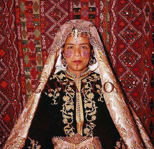 Moroccan woman in wedding costume