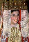 Moroccan bride with headdress