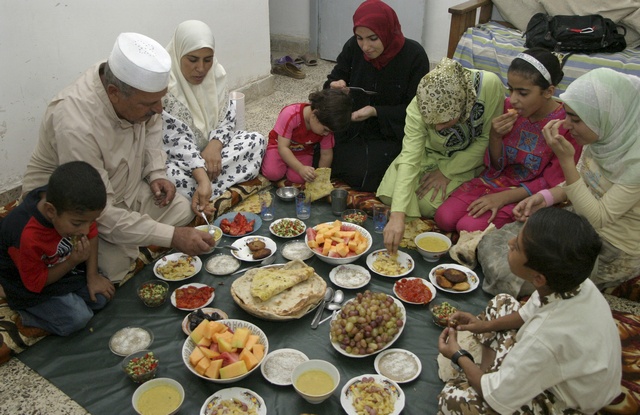 Image result for muslim family eating together